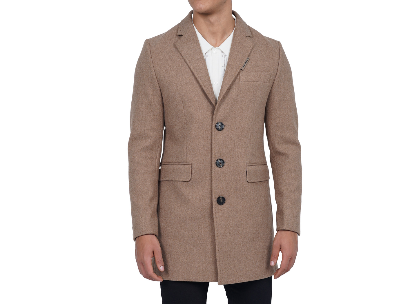 BURBERRY

Button Detail Wool Cashmere Tailored Coat