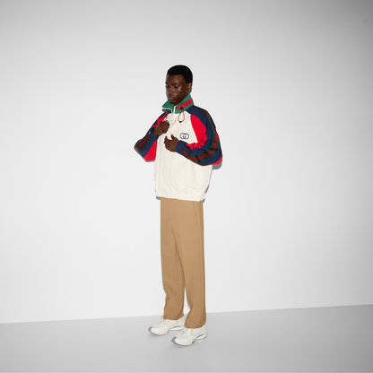 Conscious
Gucci
colour-block bomber jacket