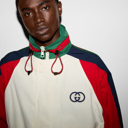 Conscious
Gucci
colour-block bomber jacket