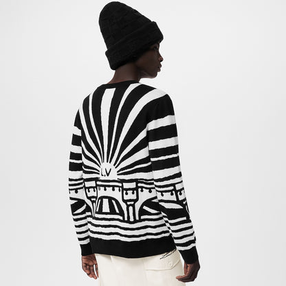 LOUIS VUITTON                         Merino Wool Jacquard Pullover